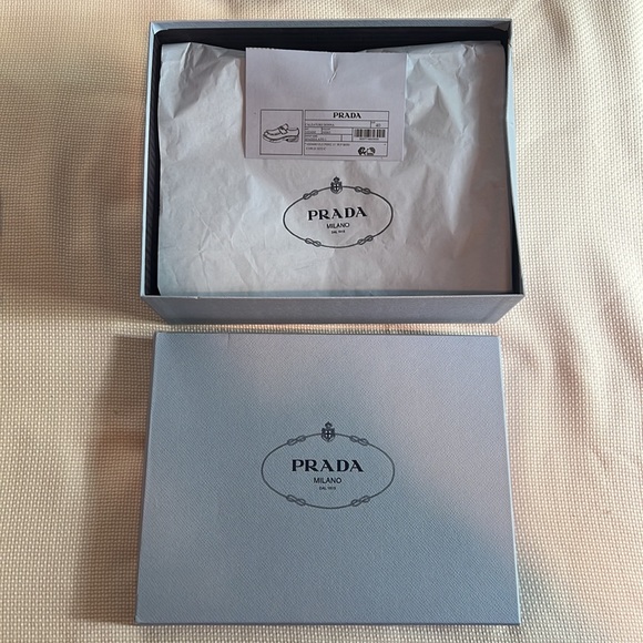 Prada chocolate brushed leather loafers (black). - Picture 8 of 12